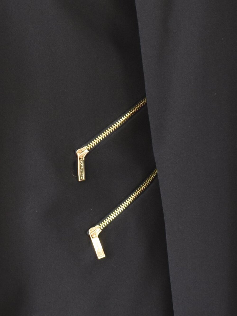 Calvin Klein Open Front Blazer Black with Zipper Detail - 12 - Picture 8 of 9